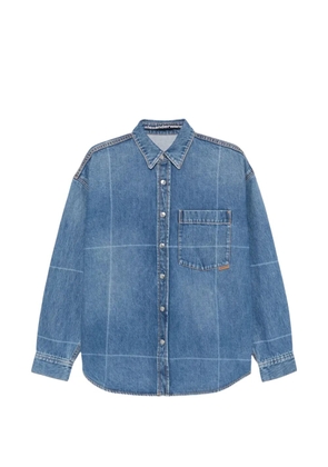 Alexander Wang foldline denim shirt - Blue