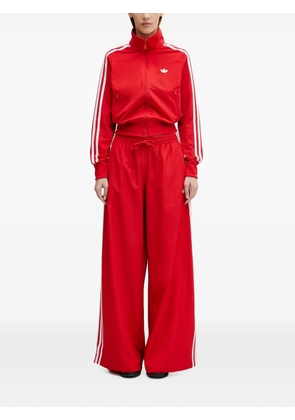 adidas Firebird side-stripe zip-up sweatshirt - Red