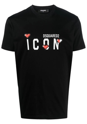 DSQUARED2 Icon logo-print T-shirt - Black