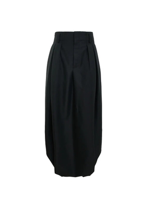 Comme Des Garçons pleated balloon midi skirt - Black