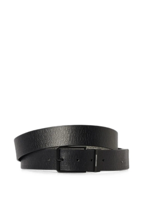 Emporio Armani reversible logo-print belt - Black