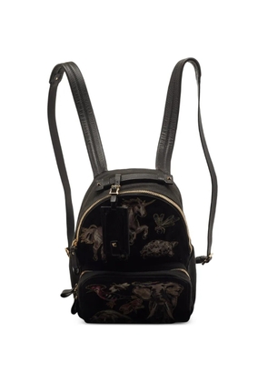 Valentino Garavani Pre-Owned Fantastic Animal embroidered backpack - Black