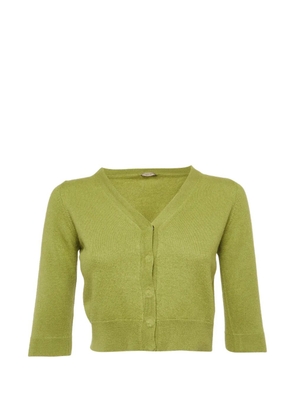 Bottega Veneta Pre-Owned V-neck cashmere cropped cardigan - Green