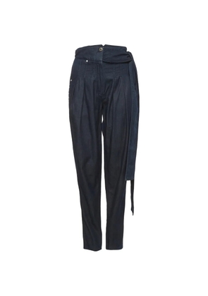 Kenzo Pre-Owned belted pleated trousers - Blue