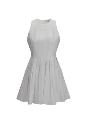 Max Mara pleated sleeveless dress - White