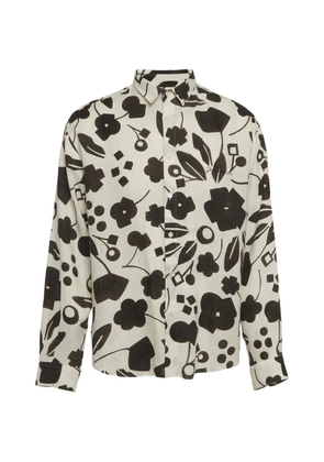 Jacquemus Pre-Owned Simon floral-print shirt - White
