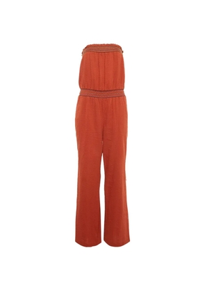 BOSS strapless jumpsuit - Orange
