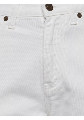 Saint Laurent Pre-Owned mid-rise slim-fit jeans - White