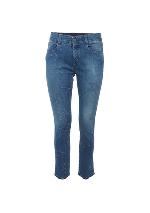 Stella McCartney Pre-Owned star-pattern straight-leg jeans - Blue