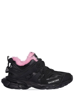 Balenciaga Track faux fur-lined sneakers - Black