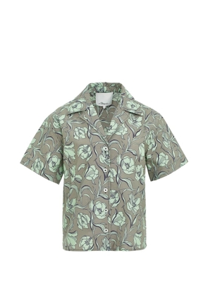 3.1 Phillip Lim floral-print short-sleeve shirt - Brown
