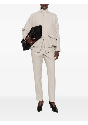 Fabiana Filippi high-neck jacket - Neutrals