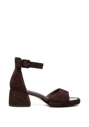 ADRIANNA FERETTI buckle-fastening block-heel sandals - Brown