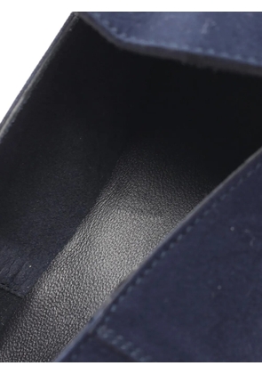 Hermès Pre-Owned Eclipse perforated moccasins - Blue