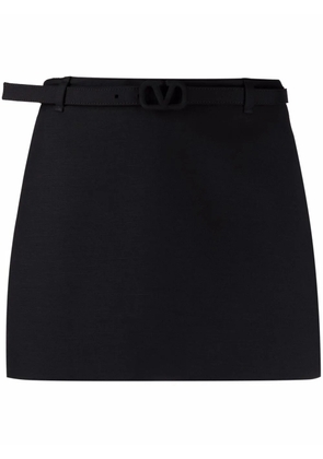 Valentino Garavani high-waisted belted skirt - Black
