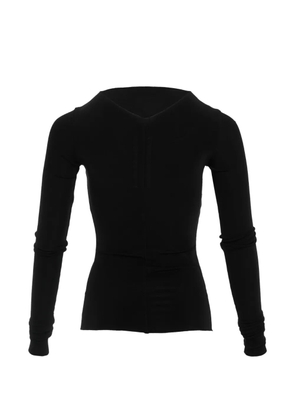 Rick Owens seam-detail long-sleeve top - Black