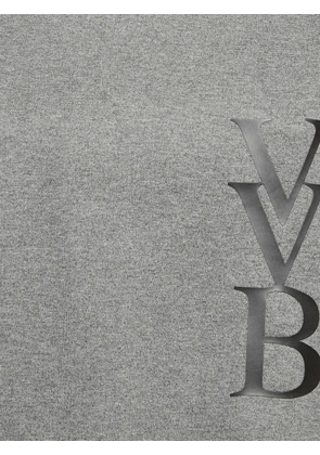 Victoria Victoria Beckham logo-appliqué knit sweater - Grey