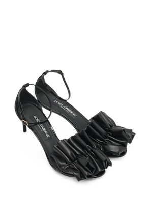 Dolce & Gabbana Pre-Owned Keira ruched sandals - Black