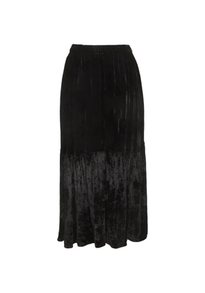 Stella McCartney Pre-Owned velvet tiered midi skirt - Black