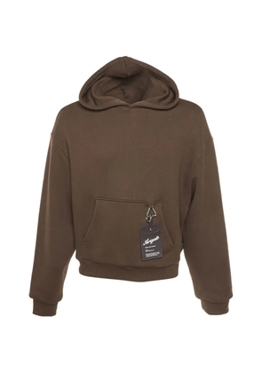 Axel Arigato Title tag-detail hoodie - Brown