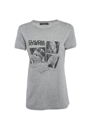 Dolce & Gabbana Pre-Owned x Claudia Schiffer graphic-print T-shirt - Grey