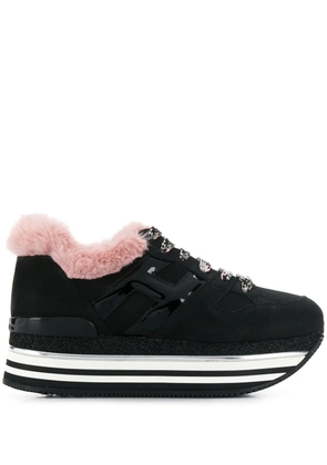 Hogan Maxi H222 platform sneakers - Black