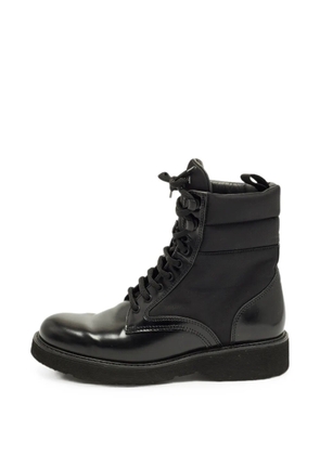 Prada Pre-Owned Monolith lace-up ankle boots - Black