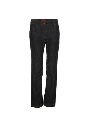 Missoni Pre-Owned chevron-stitch flared jeans - Blue