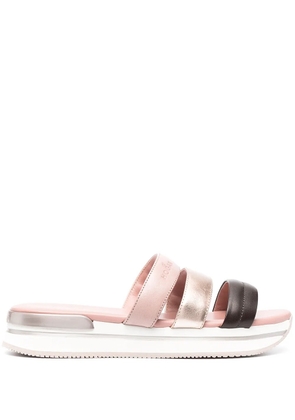Hogan triple strap sandals - Pink