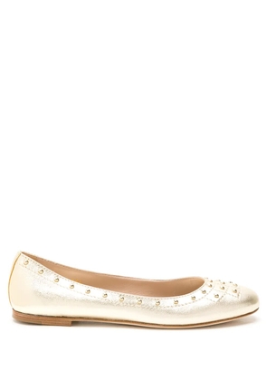 Tod's studded ballet flats - Gold