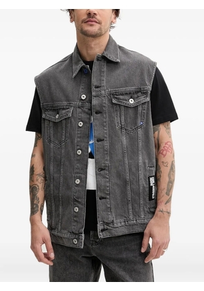 Karl Lagerfeld Jeans sleeveless denim jacket - Black
