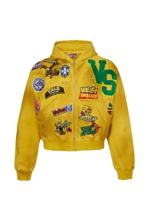 Vale Doodle zip-up hoodie - Yellow