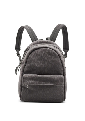 Christian Louboutin Pre-Owned Zip N Flap monogram jacquard backpack - Grey