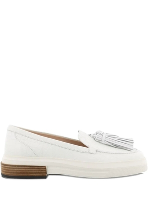 Tod's tasselled loafers - White