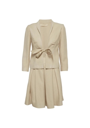 Valentino Garavani Pre-Owned tie-fastening midi skirt set - Neutrals