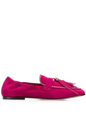 Tod's feather loafers - Pink