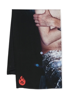 Acne Studios photographic-print scarf - Blue