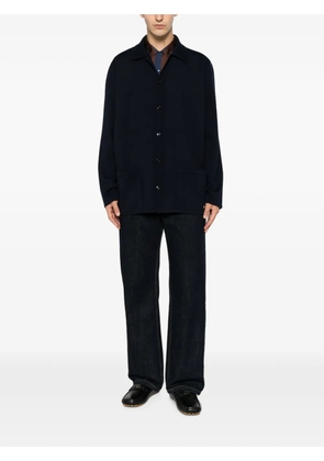 Valentino Garavani button-up patch-pocket cardigan - Blue