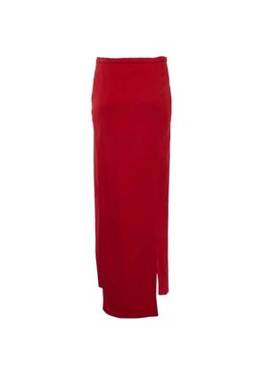 Courrèges Pre-Owned slit maxi skirt - Red