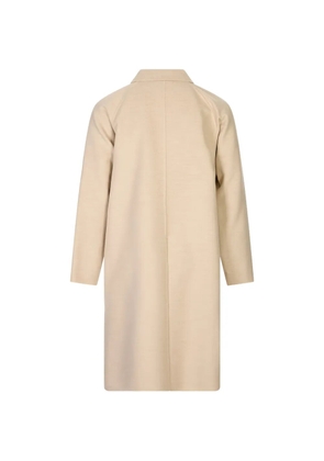 Kiton raglan-sleeve single-breasted coat - Neutrals