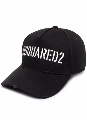 DSQUARED2 embroidered logo cap - Black