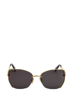 Bvlgari Serpenti rectangle-frame sunglasses - Gold
