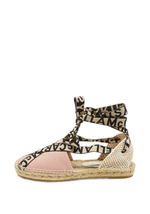 Stella McCartney Pre-Owned Gaia logo-strap espadrilles - Pink