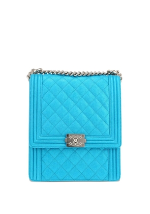 CHANEL Pre-Owned 2010s North South shoulder bag - Blue