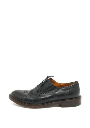 Gucci Pre-Owned lace-up leather Oxford shoes - Black