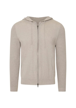 Pya zip-up knitted hoodie - Neutrals