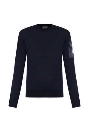 Moncler sleeve-pocket sweater - Blue