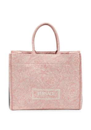 Versace Pre-Owned Athena Barocco jacquard tote bag - Pink