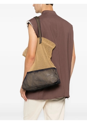 Épice mesh-knit bicolor shoulder bag - Neutrals