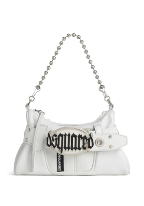DSQUARED2 Gothic Belt leather clutch bag - White